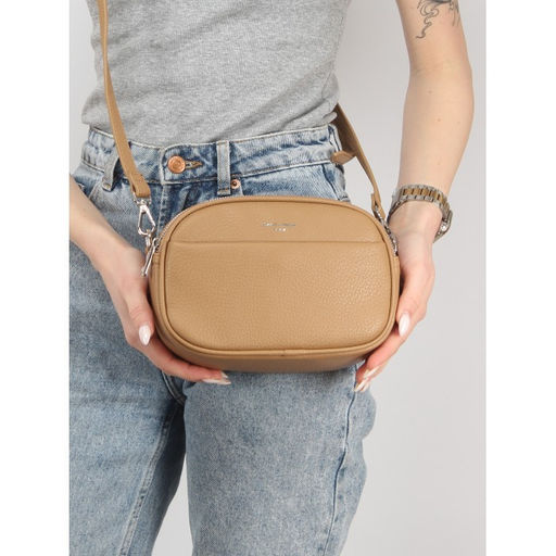 Сумка женская искусственная кожа DJ-CM 6920-CARAMEL, 2отд, плечевой ремень, карамель SALE 260339 - Adelia фото 5