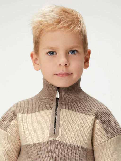ACOOLA / Свитер детский для мальчиков Albert бежевый фото 4