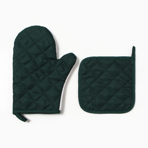 Набор кухонный «Денежное дерево» варежка-прихватка 20×27 см, прихватка 17×17 см 100% п/э