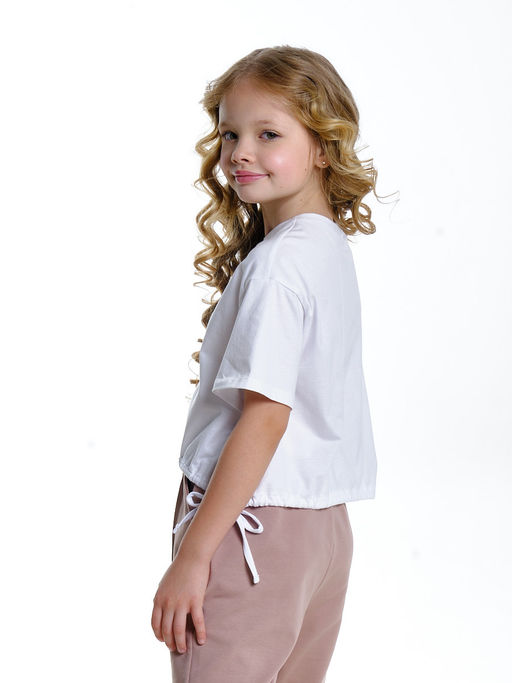 Футболка для девочки UD 7519 белый - Mini maxi фото 21