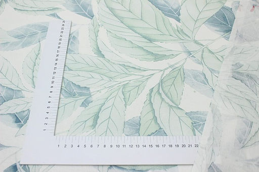 Перкаль Летняя прохлада - листья, (комп), СОРТ2, ш.2.35м, хлопок-100%, 110гр/м.кв - Купава фото 5