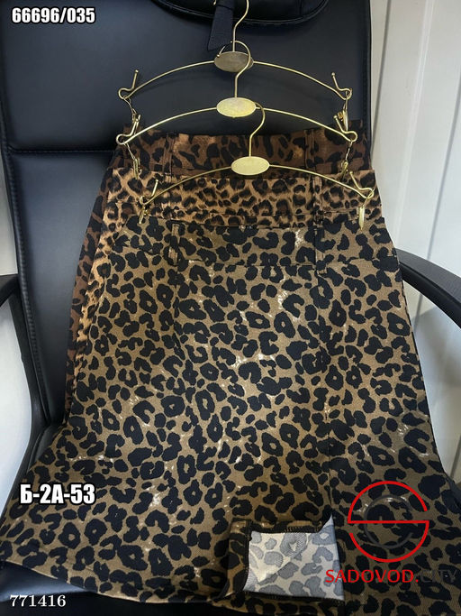 Женская юбка с леопардовым принтом - Bruno фото 3