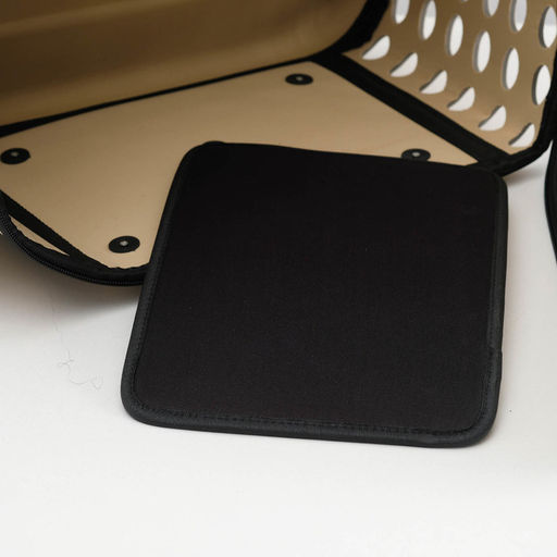 Складная сумка-переноска с отдельным входом, материал EVA, 43,5 х 28 х 33 см, бежевая - Пижон фото 9