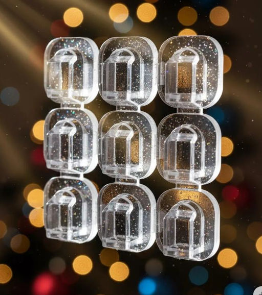 Крючки крепления 144 штуки прозрачные для гирлянды - Buro фото 2