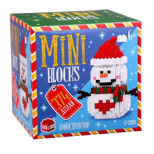 Конструктор Mini Blocks Снеговичок, 374 детали