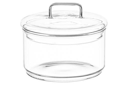Банка д/хранения 3-х секционная 400 мл 11,5*11,5*20 см Crystal glass + стеклянная крышка, стекло - Elan gallery фото 8