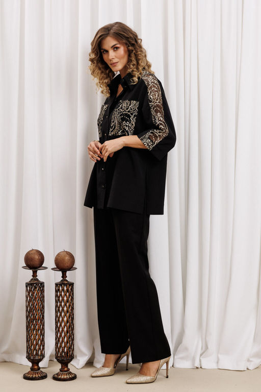 Костюм Gizart 5440 черный, золото