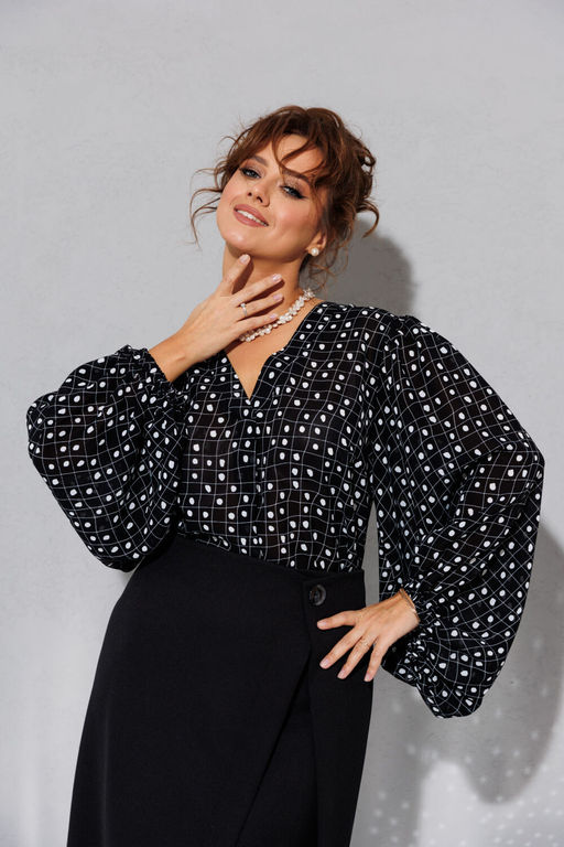 Блуза Anastasia 1177 черный  фото 3