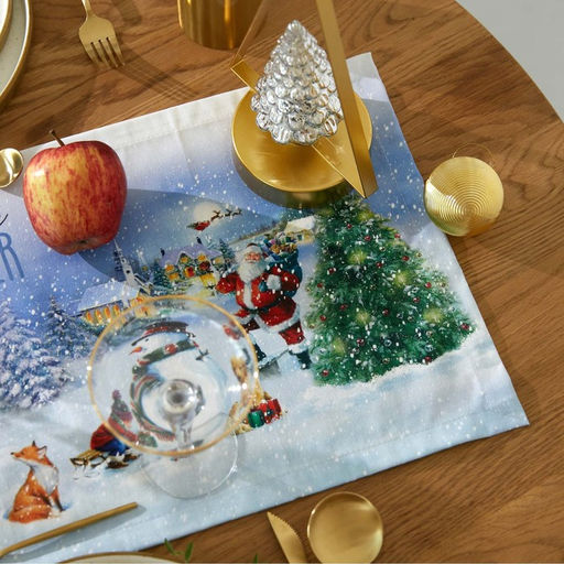 Дорожка Этель Рождественский вечер 30х70 см, 100% хлопок, саржа 190 г/м2 фото 4