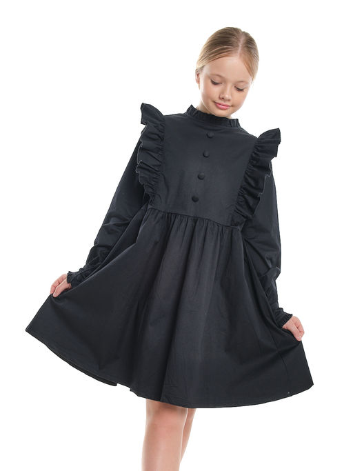 Платье черное нарядное для девочки 33-24251 черный - Mini maxi фото 25