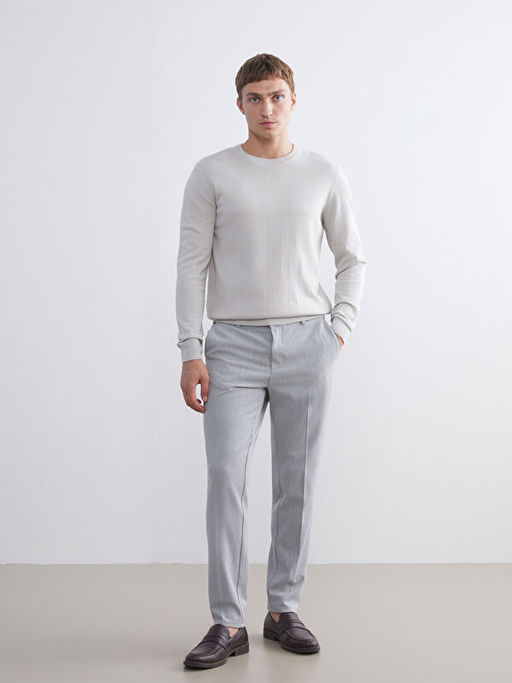 Bisiklet Yaka Erkek Triko Kazak