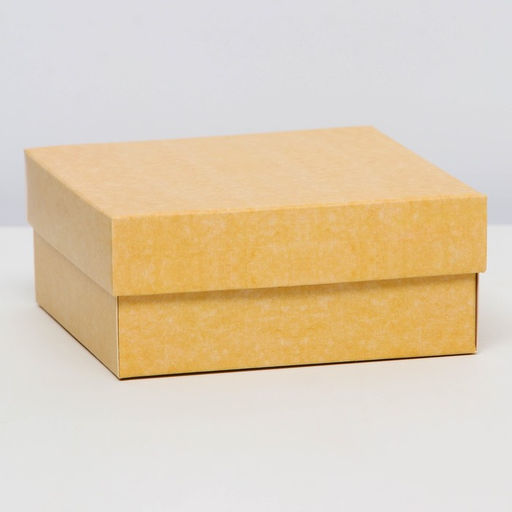 Цена за 5 шт. Коробка подарочная складная, упаковка, крышка-дно, крафт, 12 х 12 х 5 см
