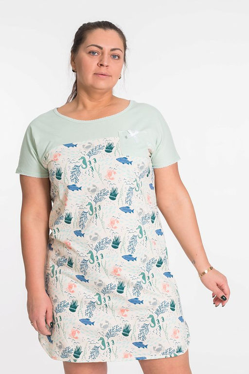 Сорочка М320184е Молочный - Елена фото 6