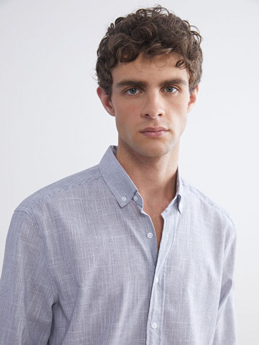 Regular Fit Uzun Kollu Poplin Erkek G?mlek