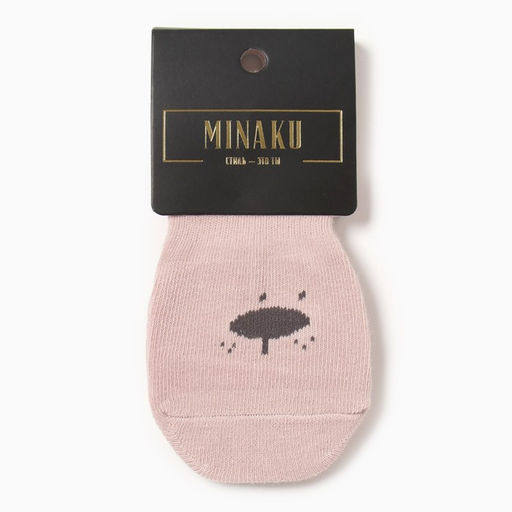 Цена за 2 шт. Носки детские MINAKU со стопперами, розовый, р-р 12-13 см