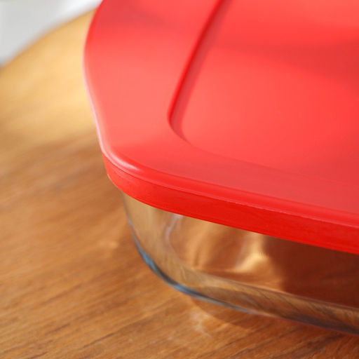 Форма для выпечки Paşabahçe Borcam, 1.95 л, с крышкой, прямоугольная, жаропрочное стекло, прозрачная