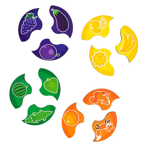 Пазлы из дерева. Мои первые пазлы Цвета 36 элементов - Десятое королевство фото 3