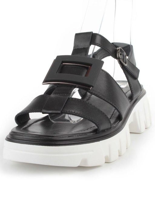 08-PEY195-3 BLACK Босоножки женские (натуральная кожа) - Фабричный китай фото 6