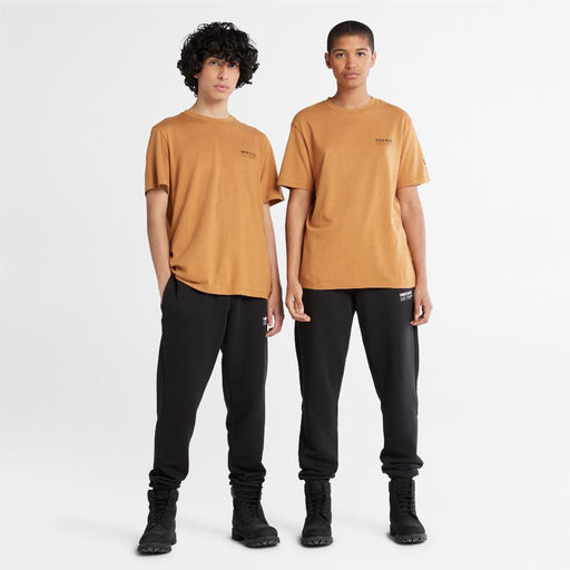Футболка Timberland T-Shirt Refibra Logo Graphic Regular желтая  фото 3