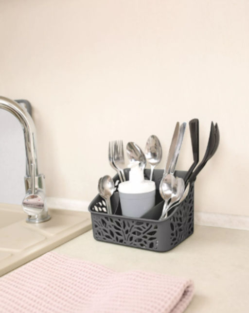 Органайзер настольный Leaves серый