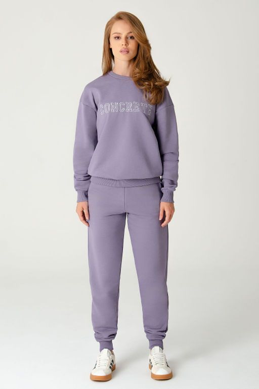 Арт. 2520/2 Костюм с брюками женский 44-52 (5 шт) Цвет:верх-сиреневый,низ-сиреневый
