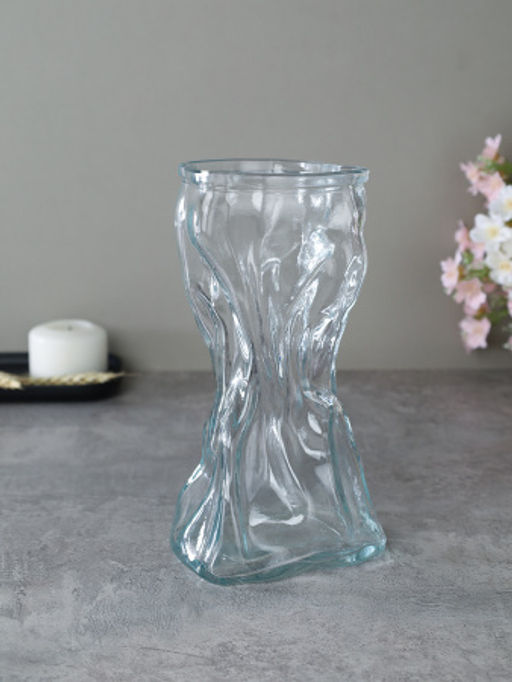 Ваза для цветов 20 см / WRD-152 Мятая /уп 30/ без индивидуальной упаковки - Галеонтрейд фото 2