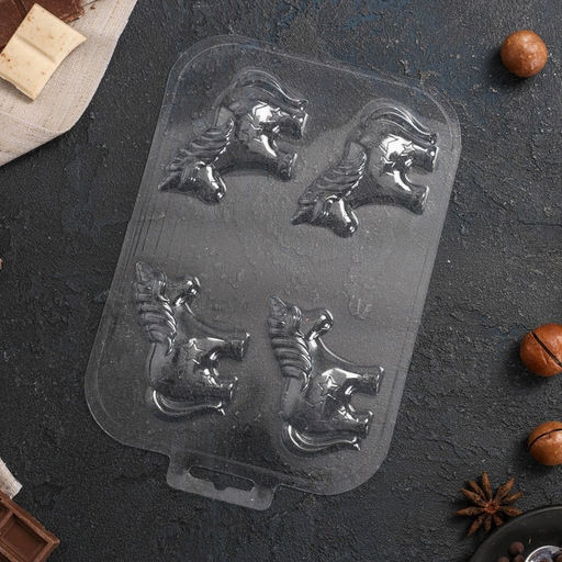 Форма для шоколада и конфет Шоко-Единорог, пластик, прозрачная - Simaland фото 4