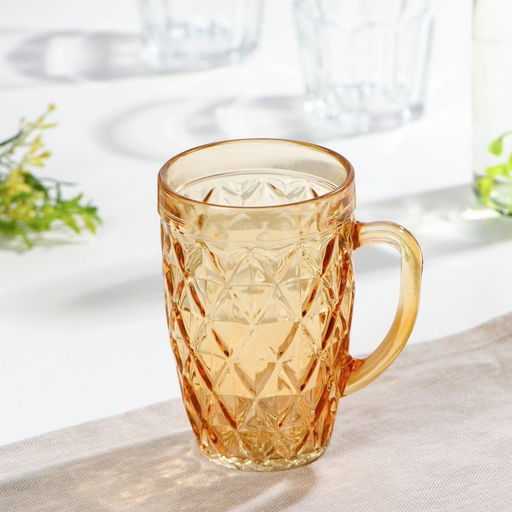 Кружка стеклянная, 400 мл, цвет и текстура МИКС - Simaland фото 4