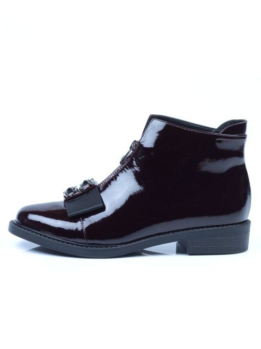 01-CA104-3 WINE Ботинки женские (натуральная кожа, байка) - No name фото 13