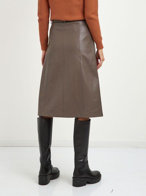 юбка из эко-кожи на пуговицах - Glenfield фото 8