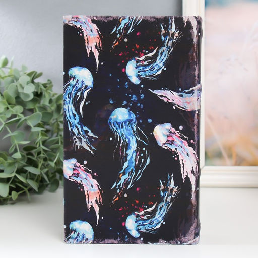 Шкатулка книга - сейф «Медузы», дерево, искусственная кожа, 21×13×5 см
