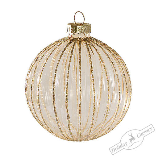 Шар "Золотая ротонда" (стекло) 8 см