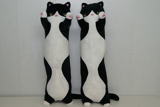 Мягкая игрушка Кошка батон черная длинная 50 см - Storyland фото 2