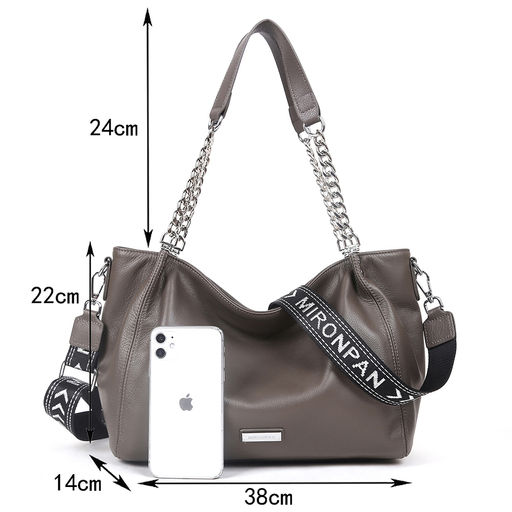 Женская сумка MIRONPAN арт. 82303 Темно-серый  фото 4