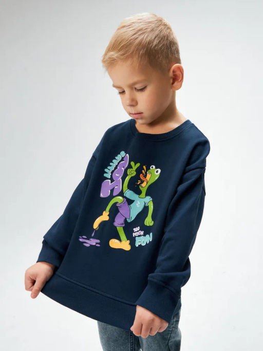 ACOOLA / Джемпер детский для мальчиков Evzen холодный синий  фото 3