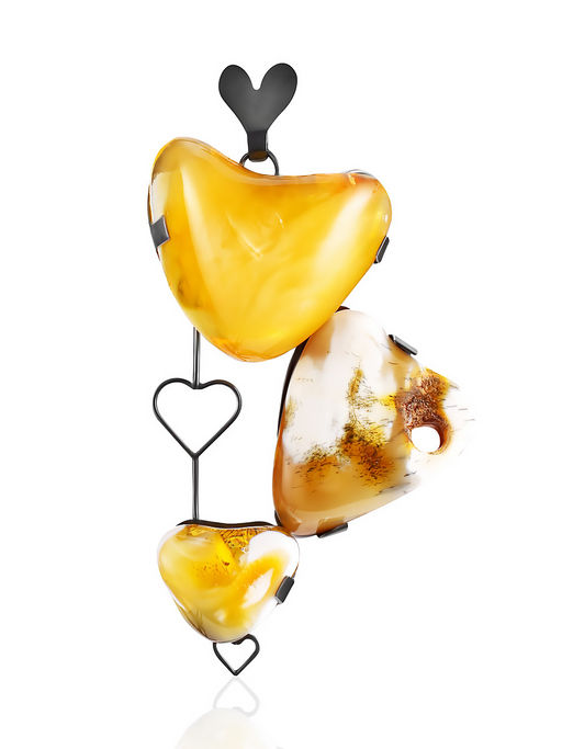 Подвеска оригинального дизайна с янтрём