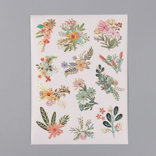 Фотоальбом на кольцах 25 листов Keep memories Цветочный. Цветы & ты, с наклейками, 19?27?3 см  фото 6