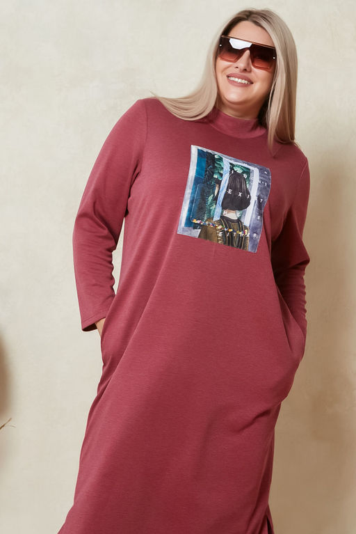 Платье Luxury Moda 1297 бордовый