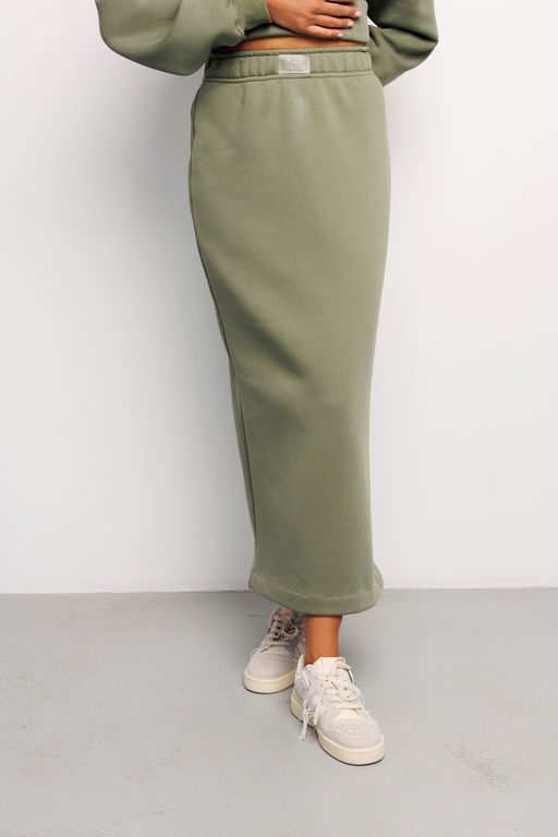 Юбка длинная макси с разрезом 388KHK