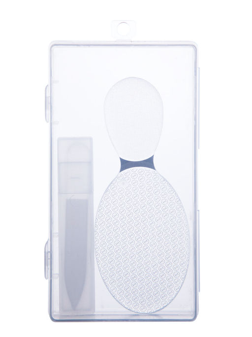 Kristaller Набор в пластиковом кейсе: нано-пилка для ног и стеклянная нано-пилочка для ногтей