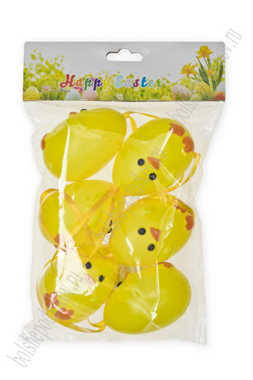 Пасхальный декор Яйца 5,5 см (6 шт) SF-7474, №6 - Больше подарков фото 2