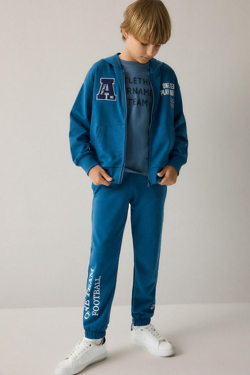 Regular joger Fit Bask_l_ E_ofman Alt_ Erkek _ocuk - Defacto фото 2