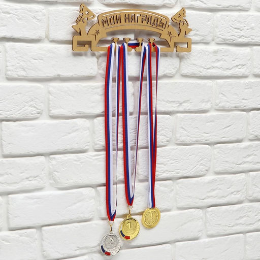 Медальница Мои награды, золотой цвет, 29 см 9,5 см - Командор фото 3