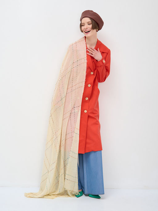 ЛЕН ВИСКОЗА Большой, легкий, красивый палантин - Tantino фото 2