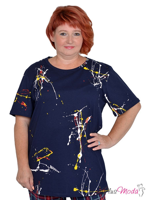 Футболка Модель №1302 размеры 44-84 - Plusmoda фото 2