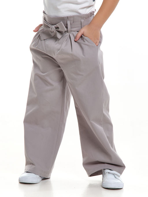 Брюки для девочки прямого кроя UD 7157 св.серый - Mini maxi фото 6