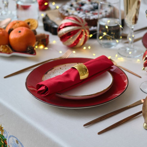 Скатерть новогодняя «Этель. Новогодняя сказка»,150×180 см ±3 см с ГМВО, 100% хлопок