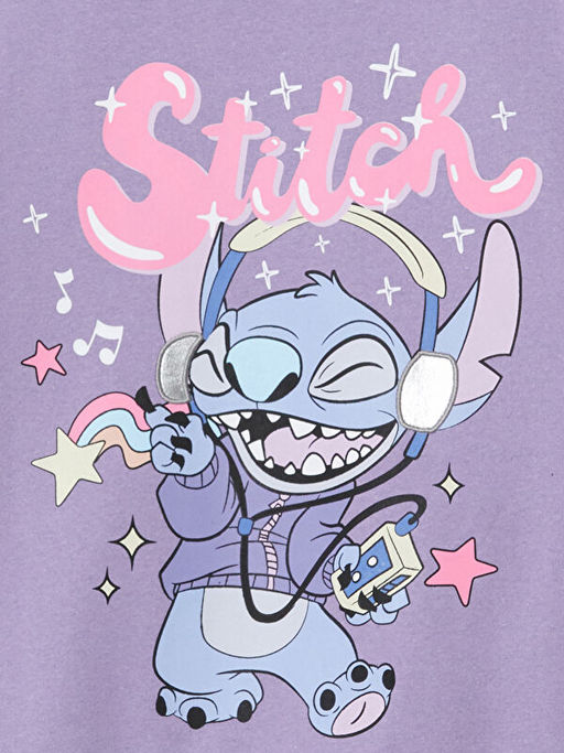 Bisiklet Yaka Stitch Bask?l? K?z ?ocuk Sweatshirt - Waikiki фото 2