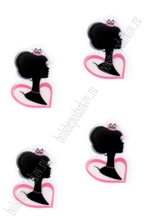 Кабошон-вырубка "Принцесса, силуэт" 2,5*3,6 см (10 шт) SF-5788, №4