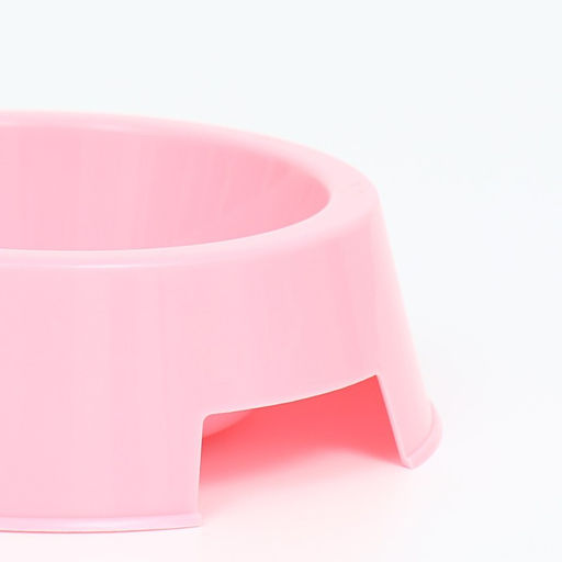 Миска пластиковая двойная 29,5 х 16,5 х 5 см, нежно розовая - Simaland фото 4